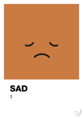 plakat: sad smiley - rumba orange-Smiley-A1two3