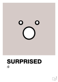 plakat: surprised smiley - broken beige-Smiley-A1two3