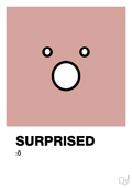 plakat: surprised smiley - bubble shell-Smiley-A1two3