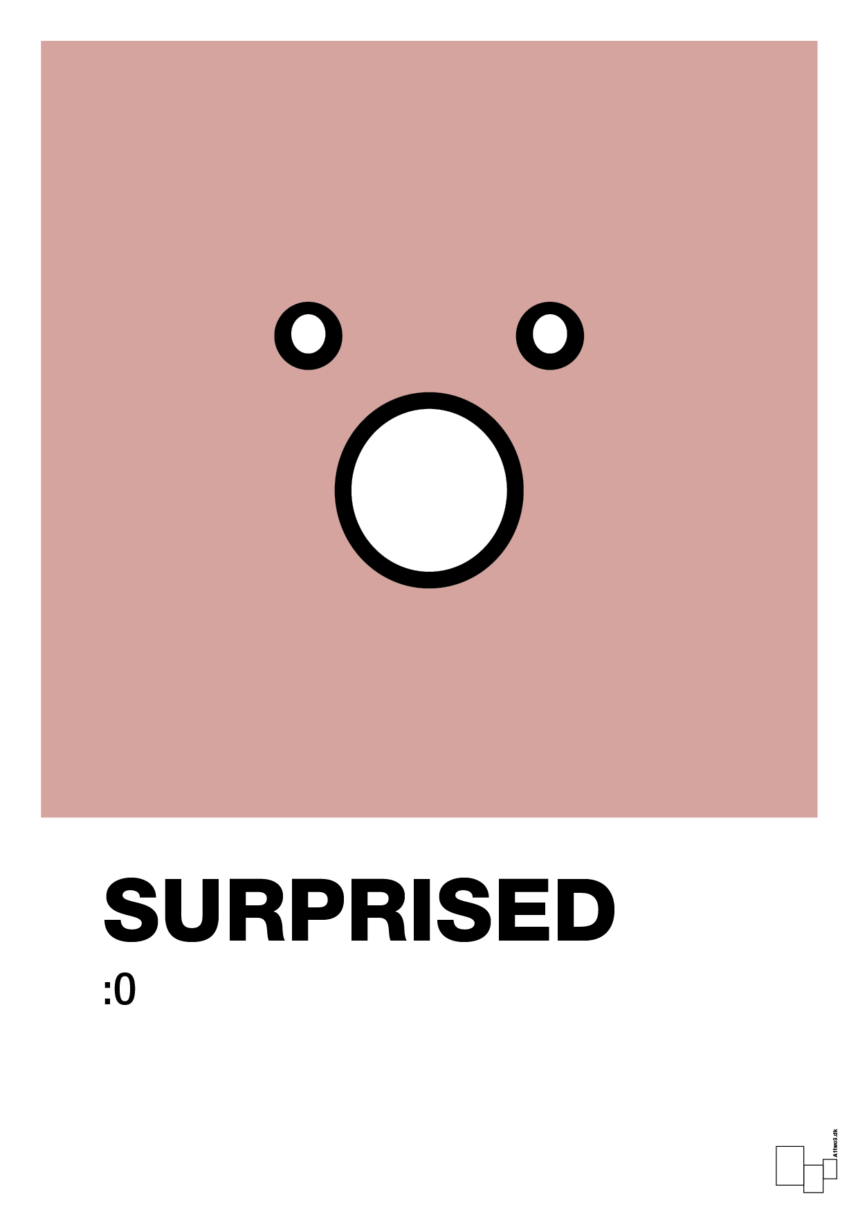 plakat: surprised smiley - bubble shell-Smiley-A1two3
