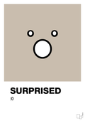 plakat: surprised smiley - creamy mushroom-Smiley-A1two3