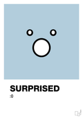 plakat: surprised smiley - heavenly blue-Smiley-A1two3