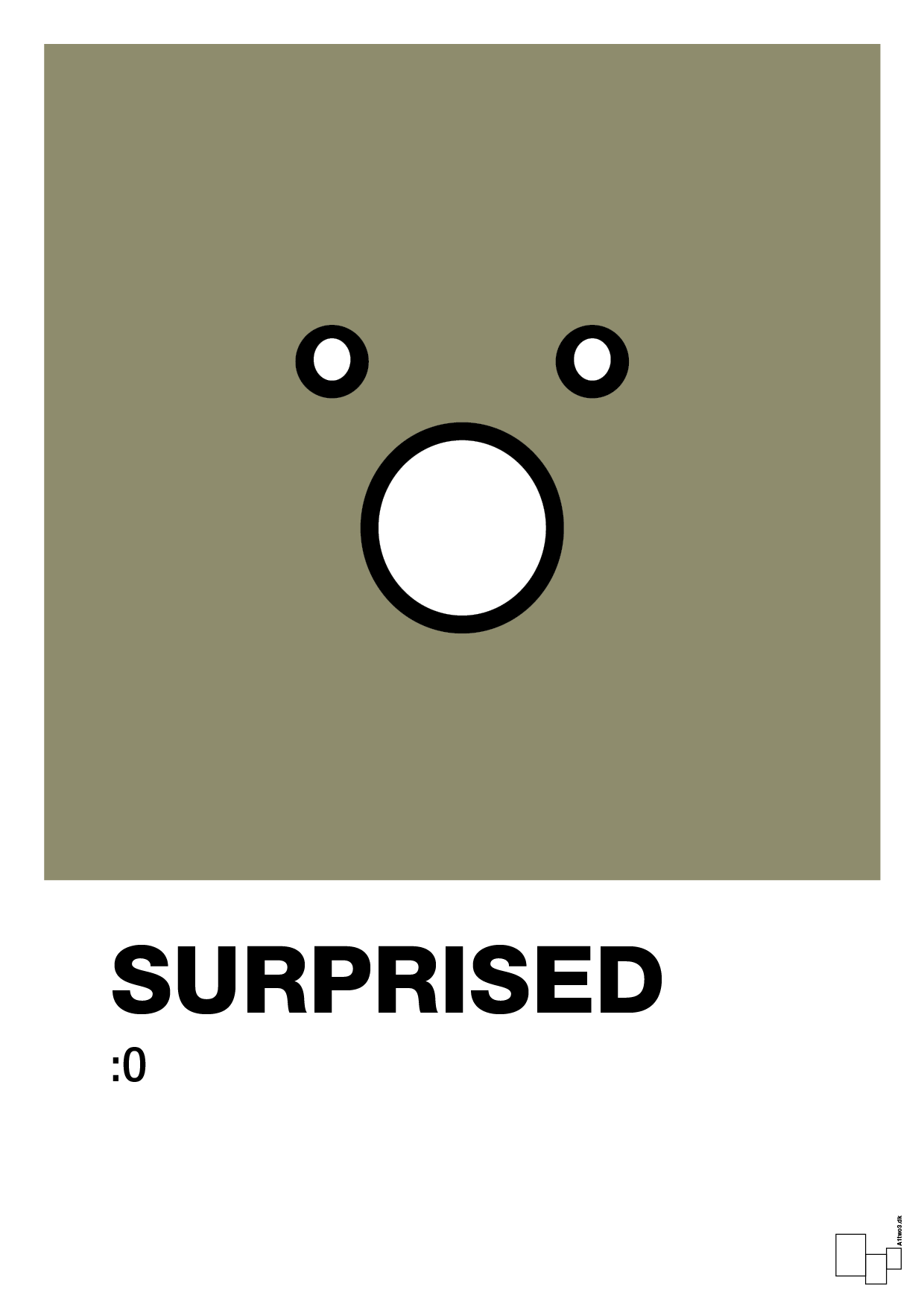 plakat: surprised smiley - misty forrest-Smiley-A1two3