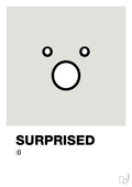 plakat: surprised smiley - painters white-Smiley-A1two3
