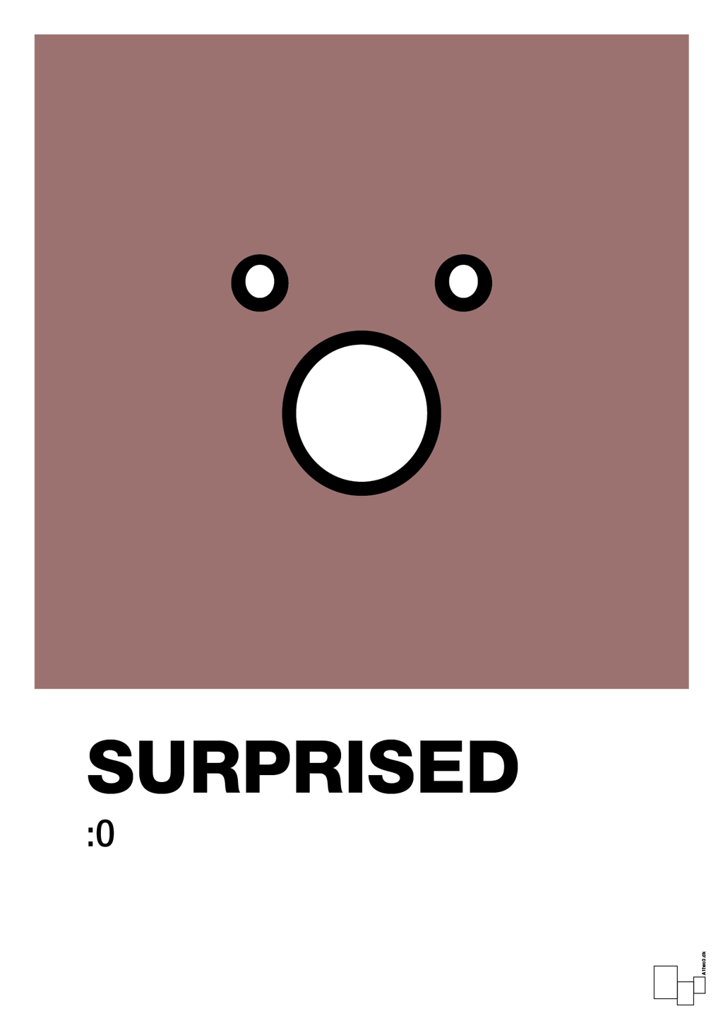 plakat: surprised smiley - plum-Smiley-A1two3