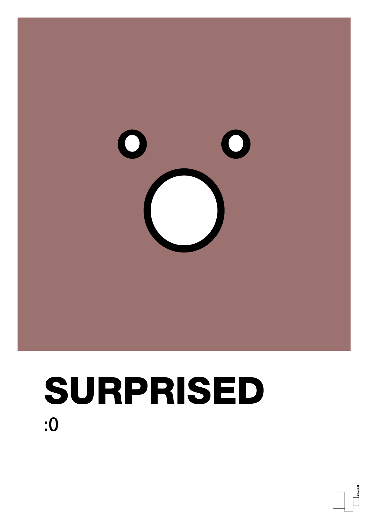 plakat: surprised smiley - plum-Smiley-A1two3