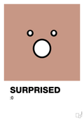 plakat: surprised smiley - powder-Smiley-A1two3