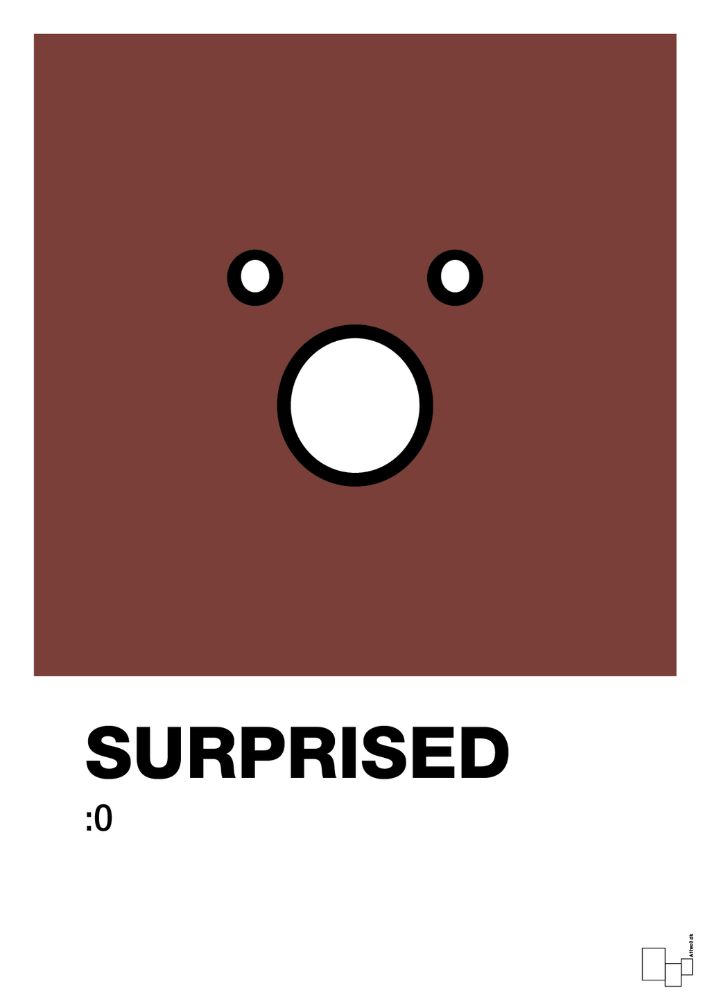 plakat: surprised smiley - red pepper-Smiley-A1two3
