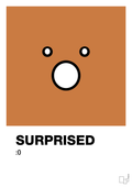 plakat: surprised smiley - rumba orange-Smiley-A1two3