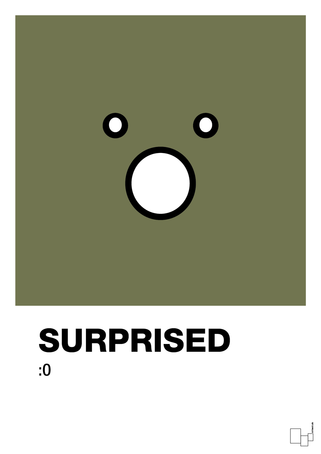 plakat: surprised smiley - secret meadow-Smiley-A1two3