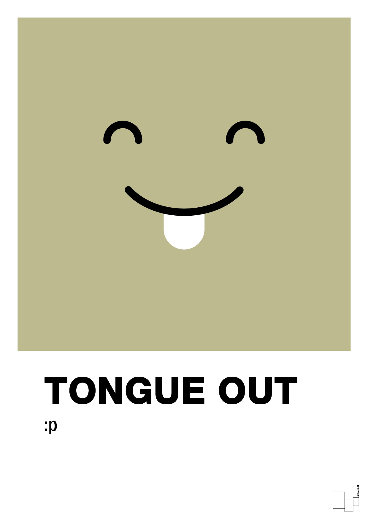 plakat: tongue out smiley - back to nature-Smiley-A1two3