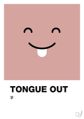 plakat: tongue out smiley - bubble shell-Smiley-A1two3