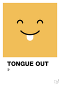 plakat: tongue out smiley - honeycomb-Smiley-A1two3