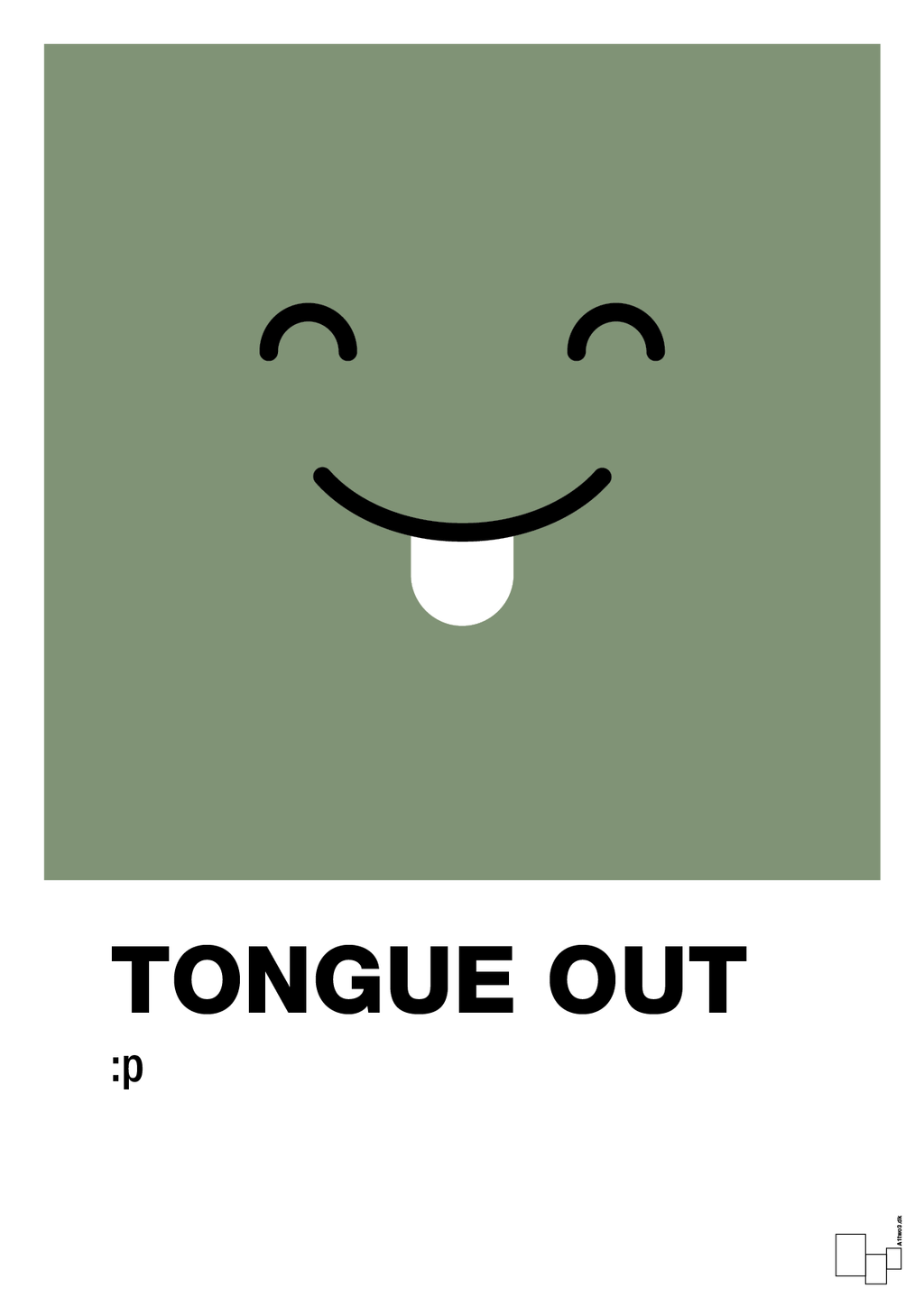 plakat: tongue out smiley - jade-Smiley-A1two3