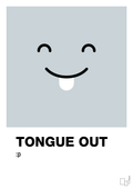 plakat: tongue out smiley - light drizzle-Smiley-A1two3