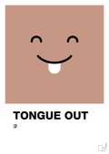 plakat: tongue out smiley - powder-Smiley-A1two3
