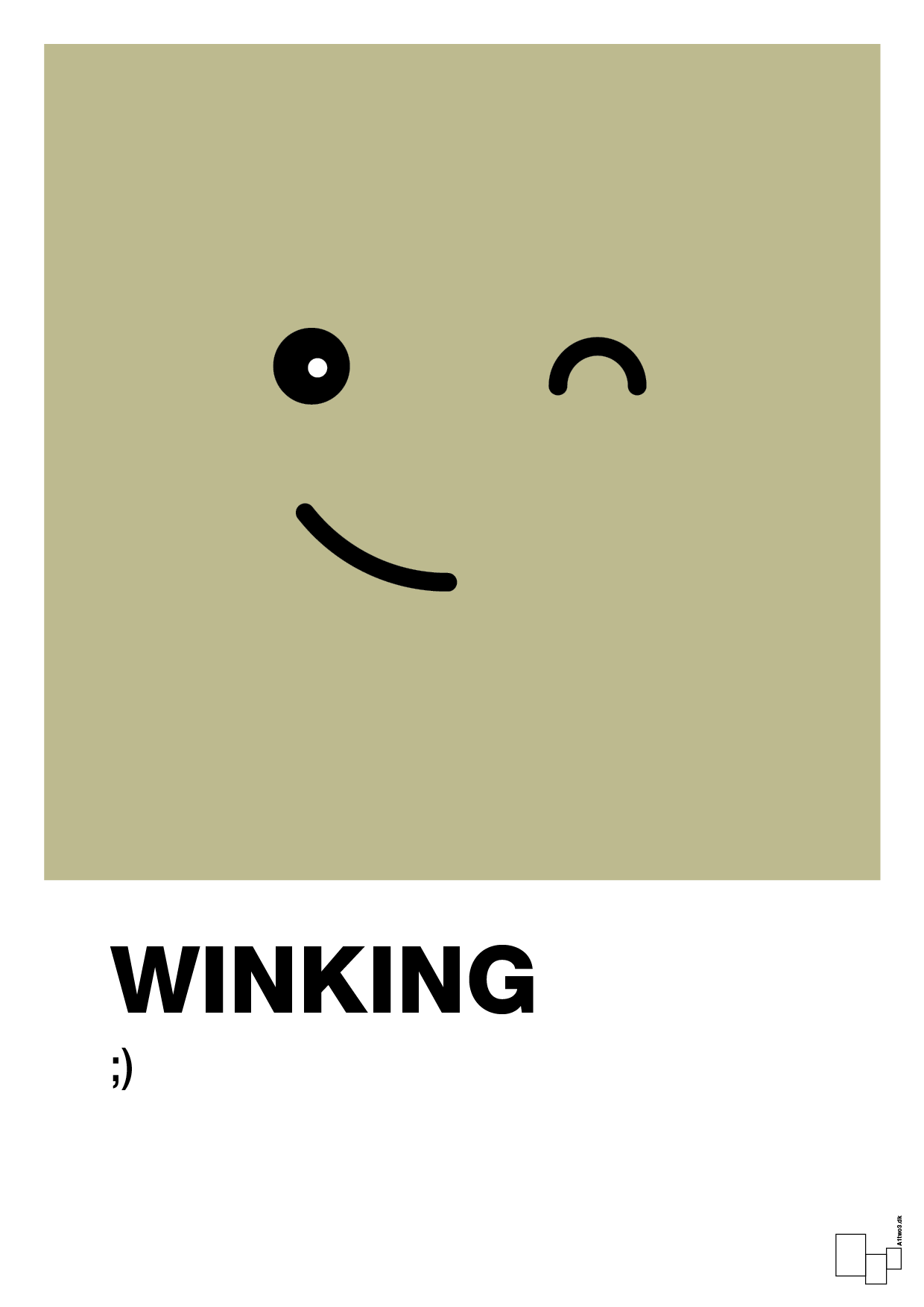 plakat: winking smiley - back to nature-Smiley-A1two3