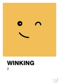 plakat: winking smiley - honeycomb-Smiley-A1two3