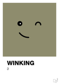 plakat: winking smiley - misty forrest-Smiley-A1two3