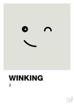 plakat: winking smiley - painters white-Smiley-A1two3