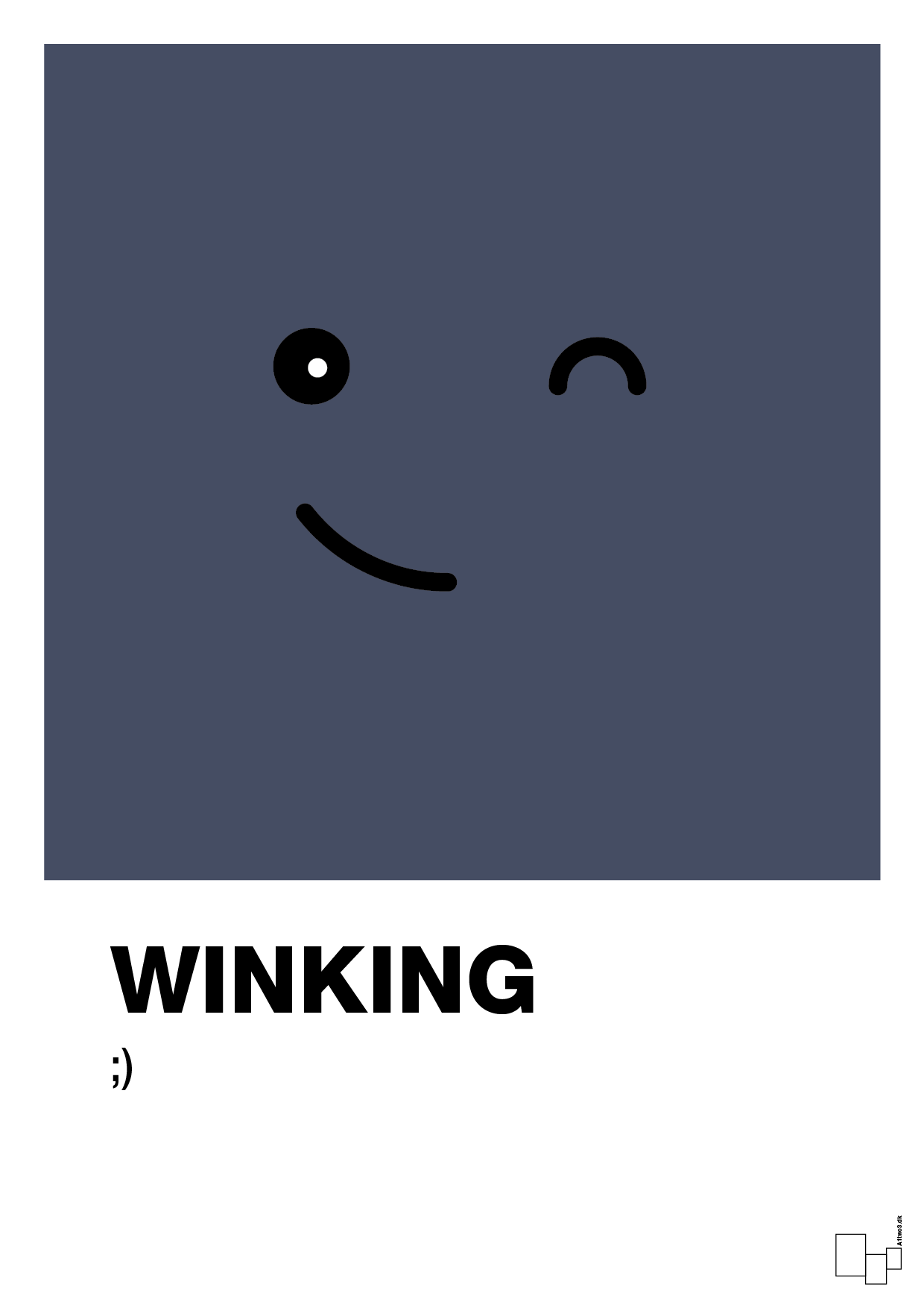 Winking smiley - petrol-Smiley-A1two3