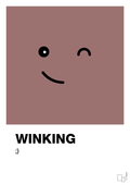 plakat: winking smiley - plum-Smiley-A1two3