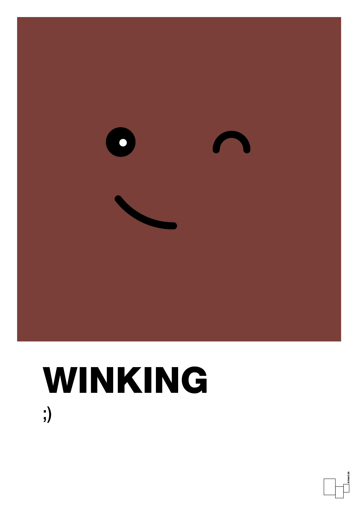 plakat: winking smiley - red pepper-Smiley-A1two3