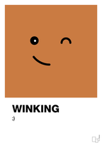 plakat: winking smiley - rumba orange-Smiley-A1two3