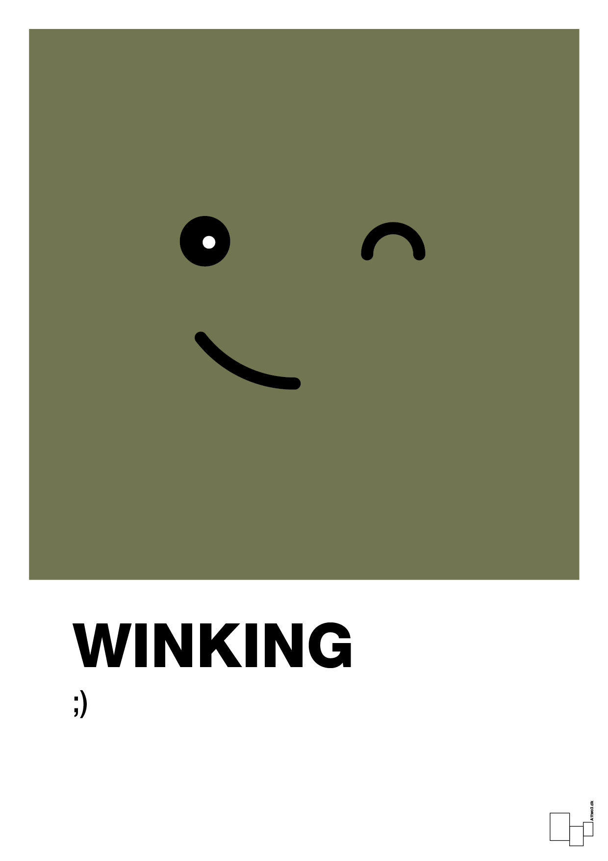 plakat: winking smiley - secret meadow-Smiley-A1two3