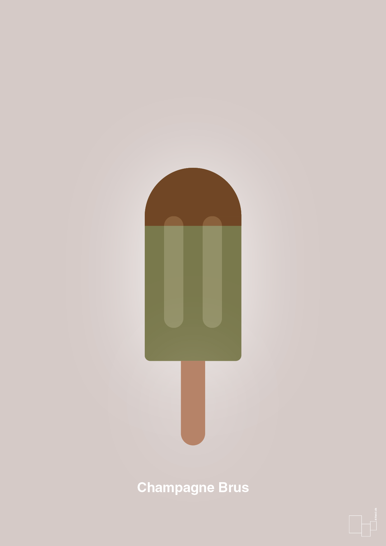 plakat: champagne brus - broken beige-Is-A1two3