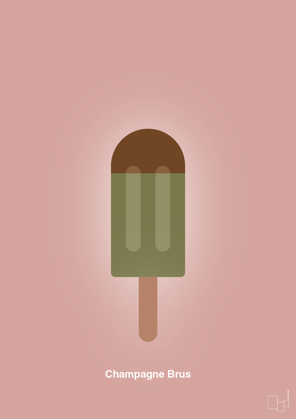 plakat: champagne brus - bubble shell-Is-A1two3
