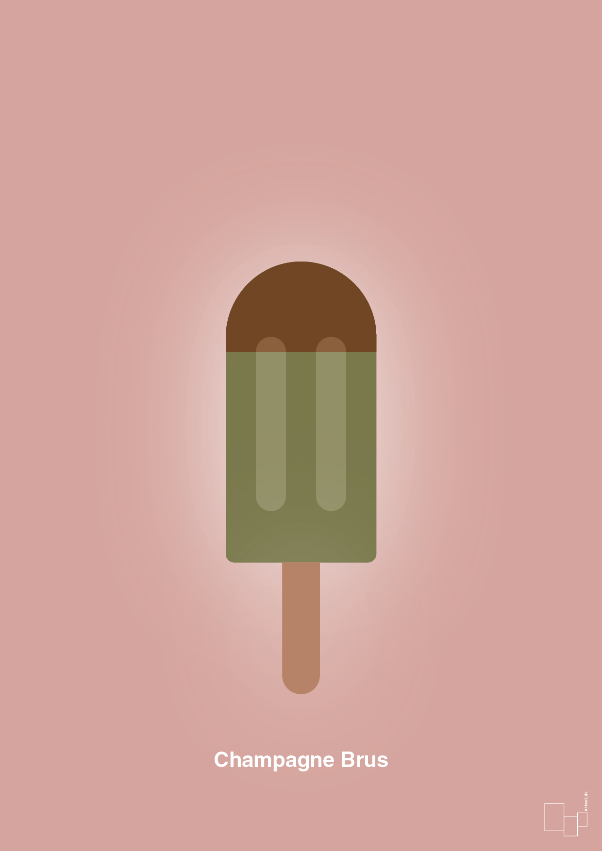 plakat: champagne brus - bubble shell-Is-A1two3