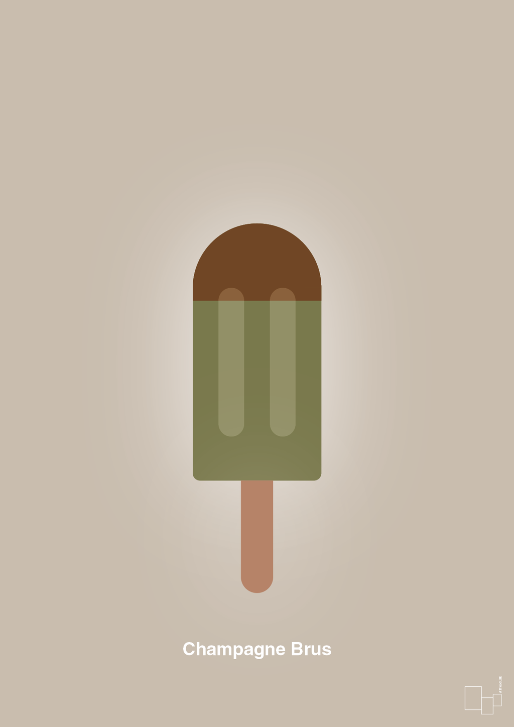plakat: champagne brus - creamy mushroom-Is-A1two3