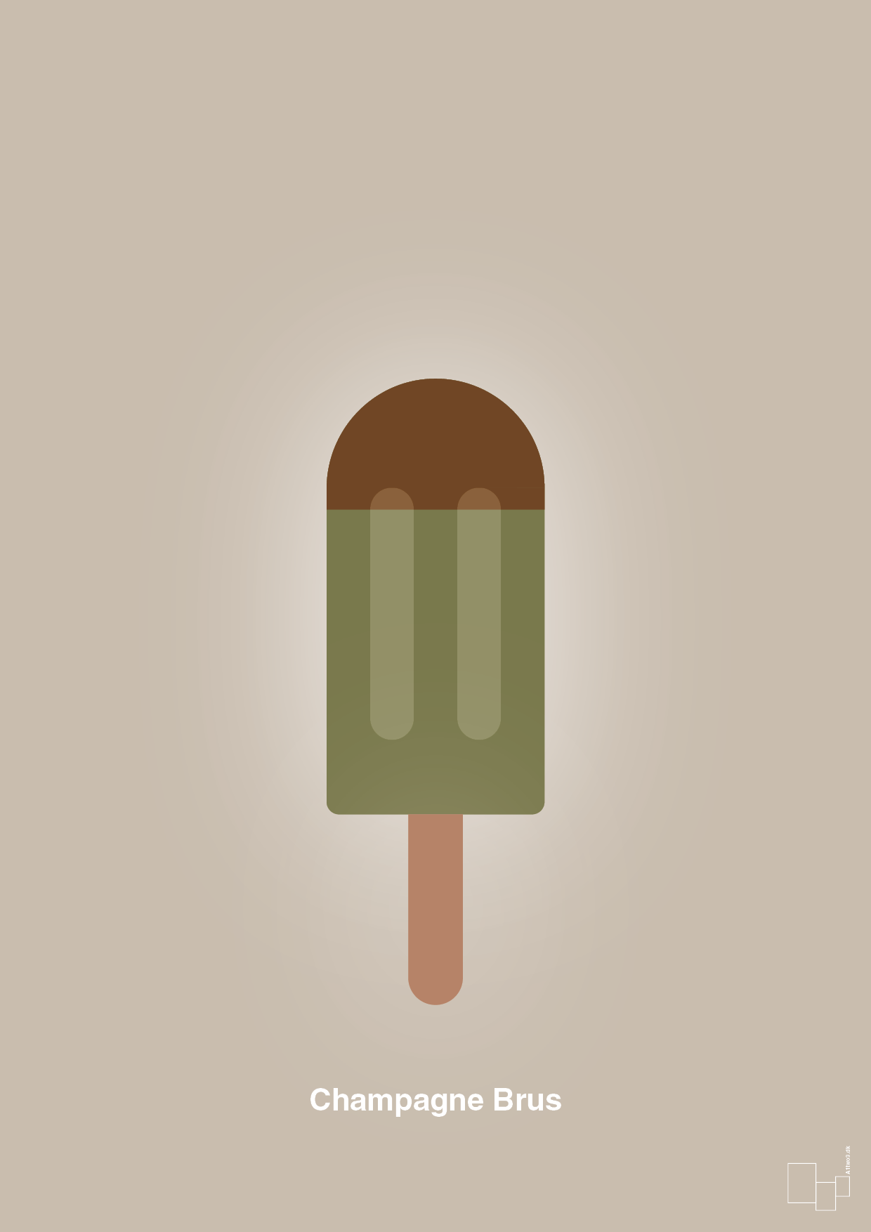 plakat: champagne brus - creamy mushroom-Is-A1two3