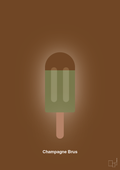 plakat: champagne brus - dark brown-Is-A1two3