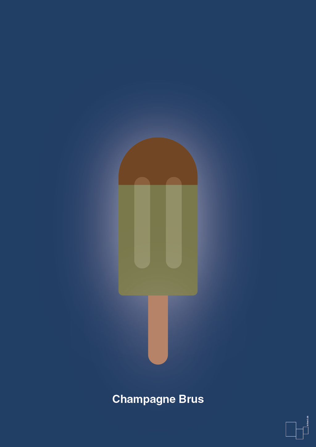 plakat: champagne brus - lapis blue-Is-A1two3