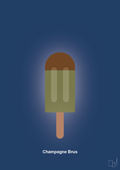plakat: champagne brus - lapis blue-Is-A1two3