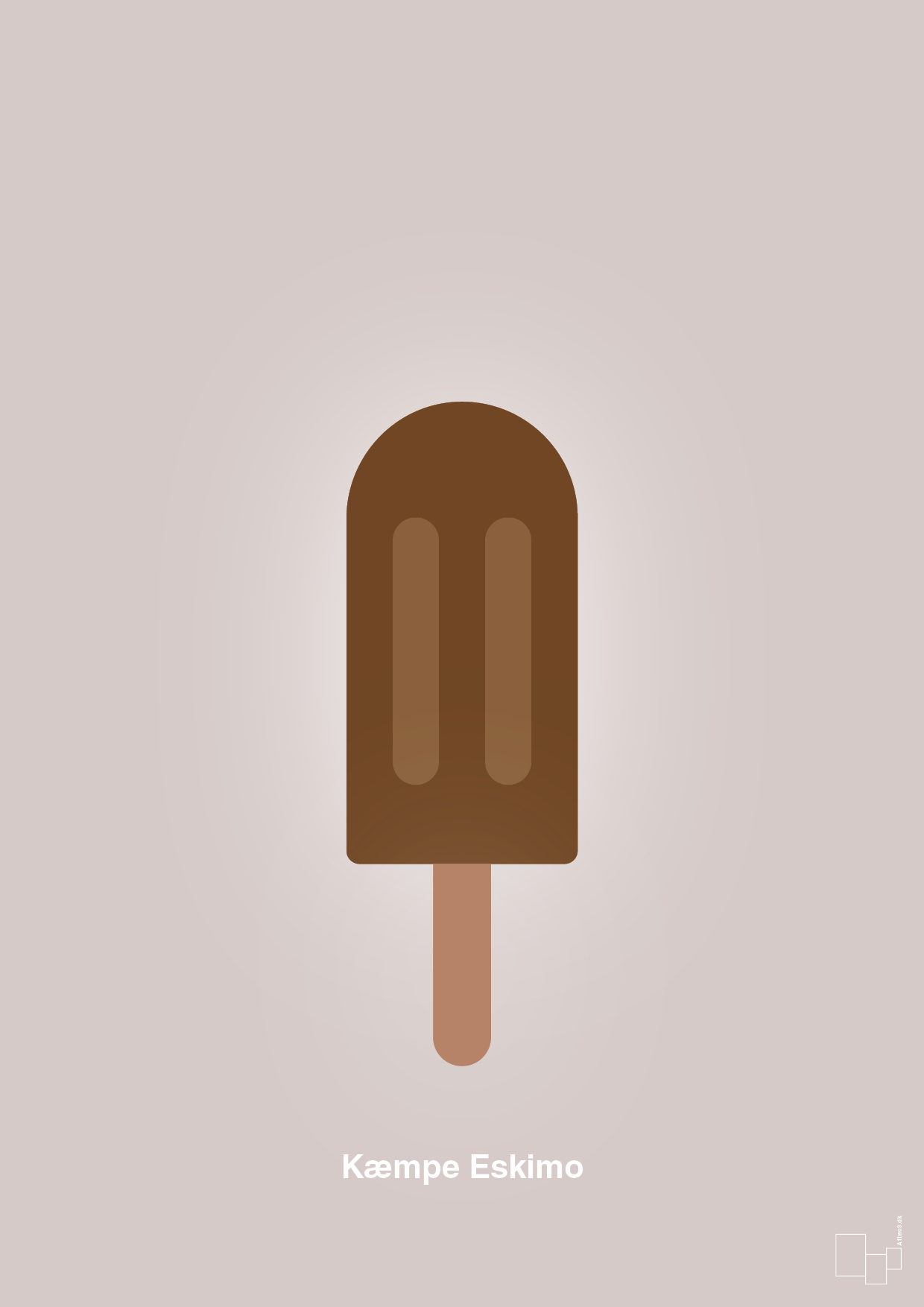 plakat: kæmpe eskimo - broken beige-Is-A1two3
