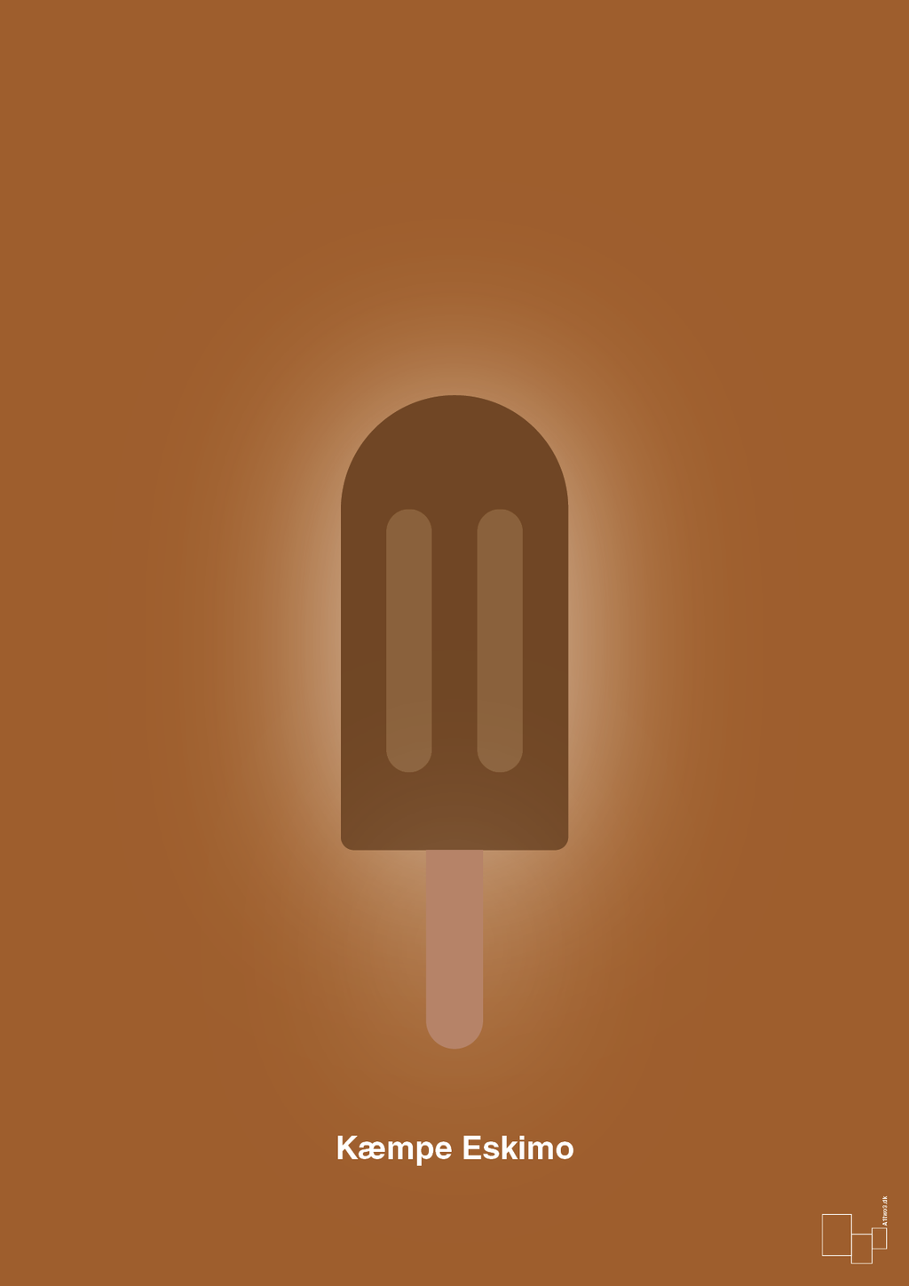 plakat: kæmpe eskimo - cognac-Is-A1two3