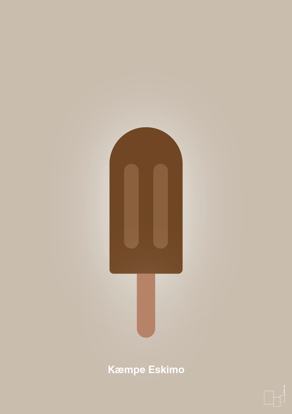 plakat: kæmpe eskimo - creamy mushroom-Is-A1two3