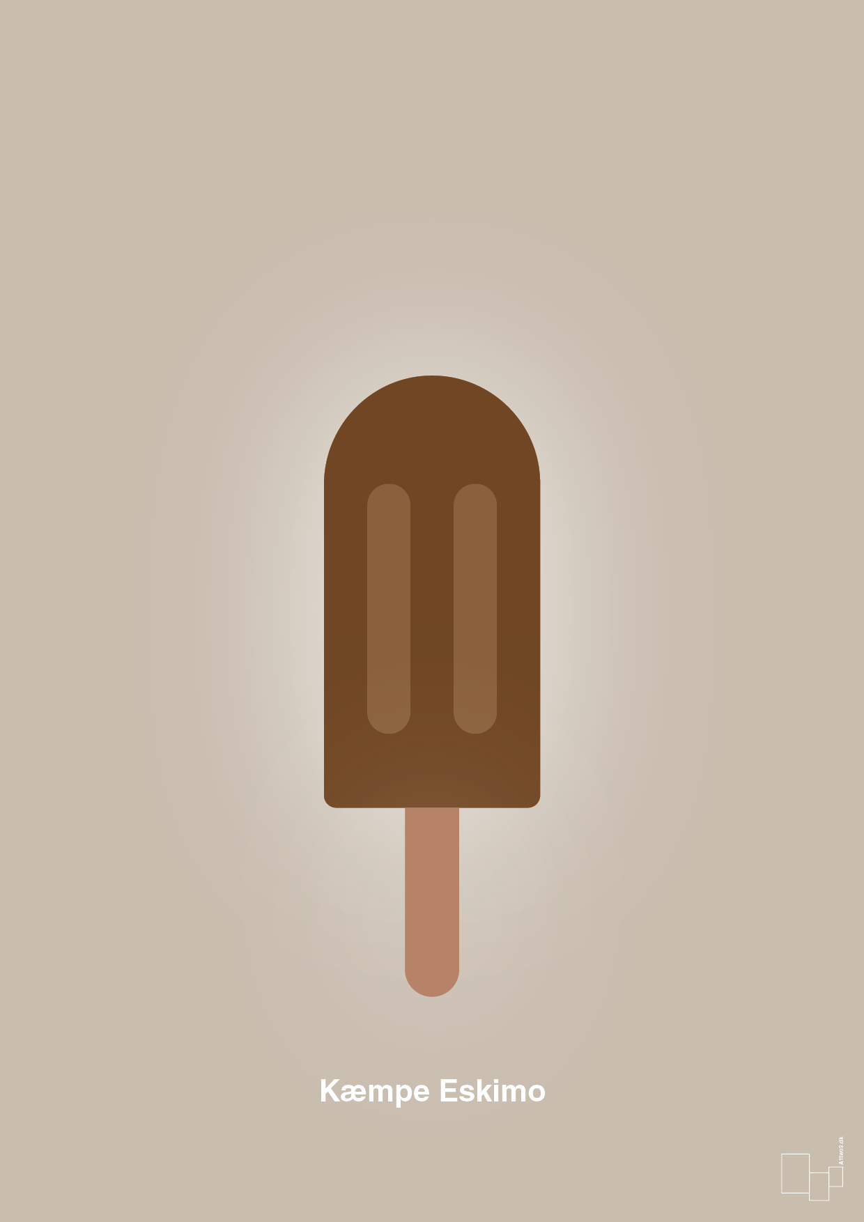 plakat: kæmpe eskimo - creamy mushroom-Is-A1two3