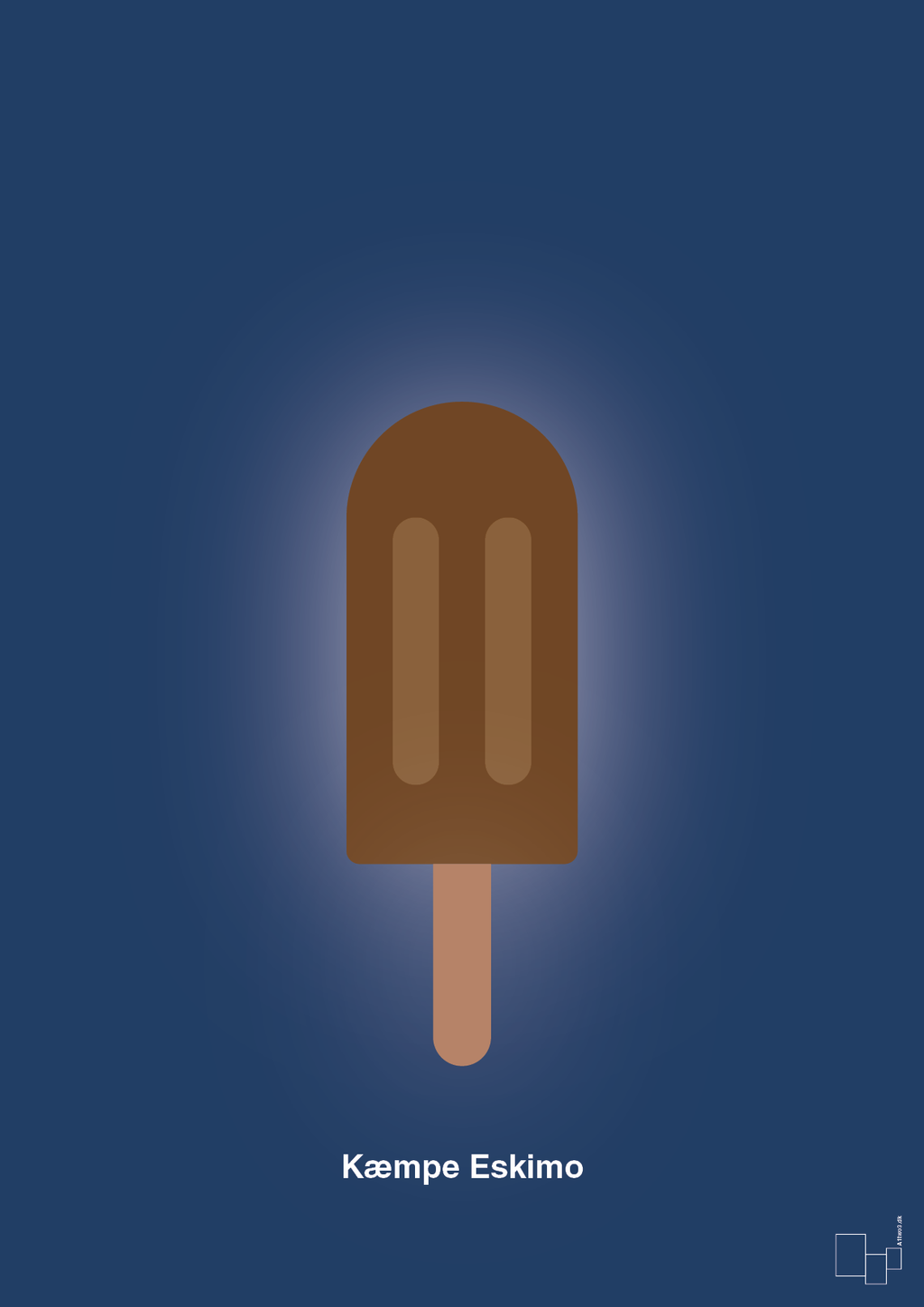 plakat: kæmpe eskimo - lapis blue-Is-A1two3