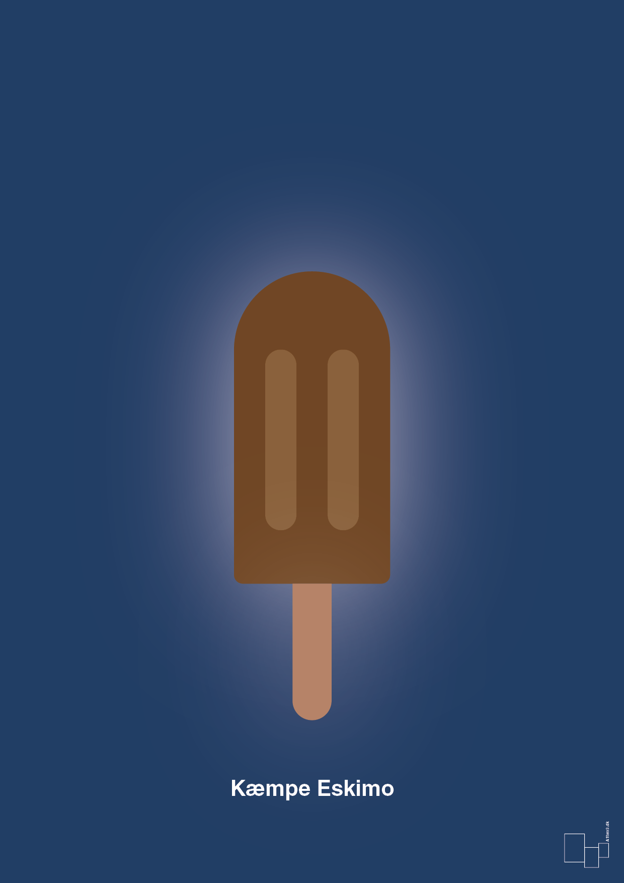 plakat: kæmpe eskimo - lapis blue-Is-A1two3