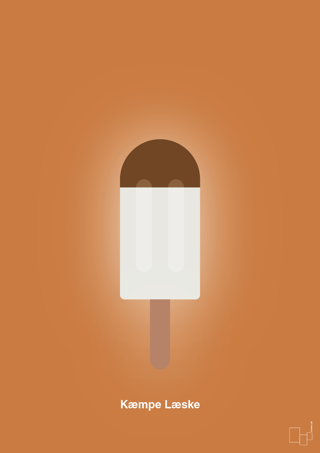 plakat: kæmpe læske - rumba orange-Is-A1two3