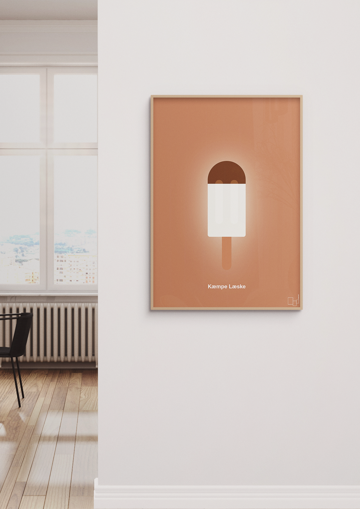 plakat: kæmpe læske - light rose-Is-A1two3