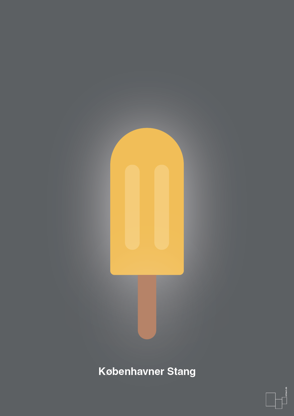plakat: københavner stang - graphic charcoal-Is-A1two3