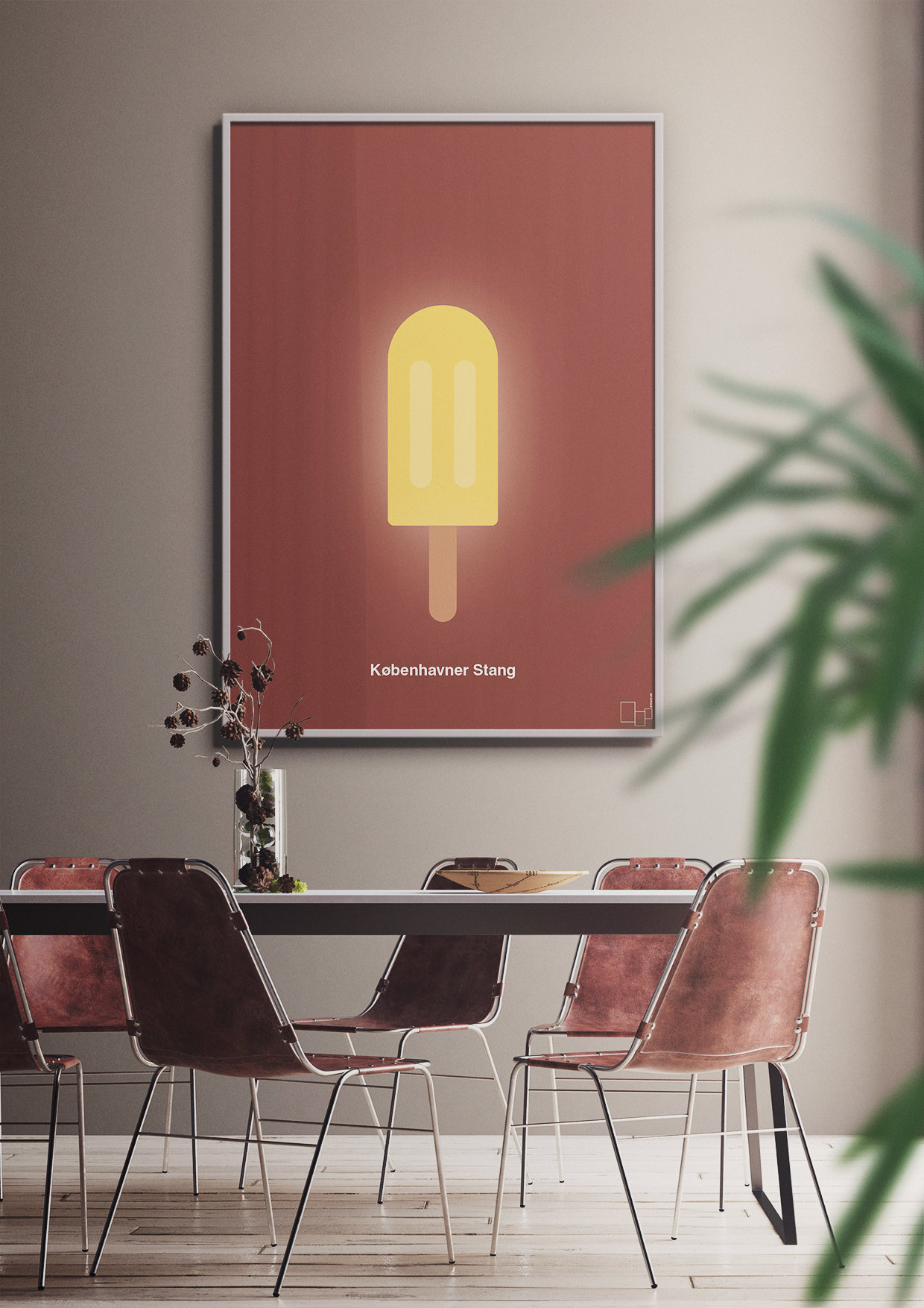 plakat: københavner stang - dark brown-Is-A1two3
