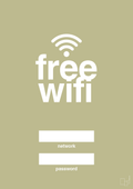 plakat: free wifi - back to nature-Gaming-A1two3