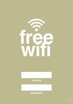 plakat: free wifi - back to nature-Gaming-A1two3