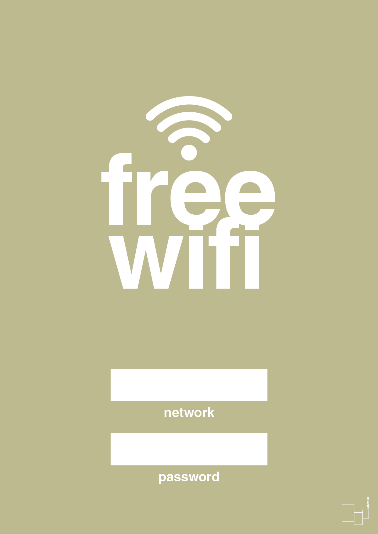 plakat: free wifi - back to nature-Gaming-A1two3
